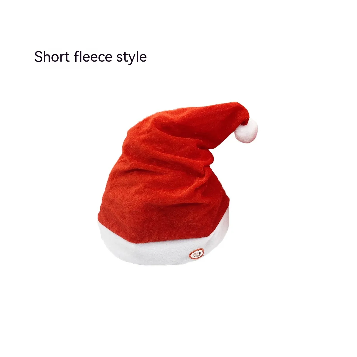 Swing Electric Christmas Hat Festival Plush Toys Hat Children's Gift Battery Music Christmas Hat Factory Wholesale – image 2