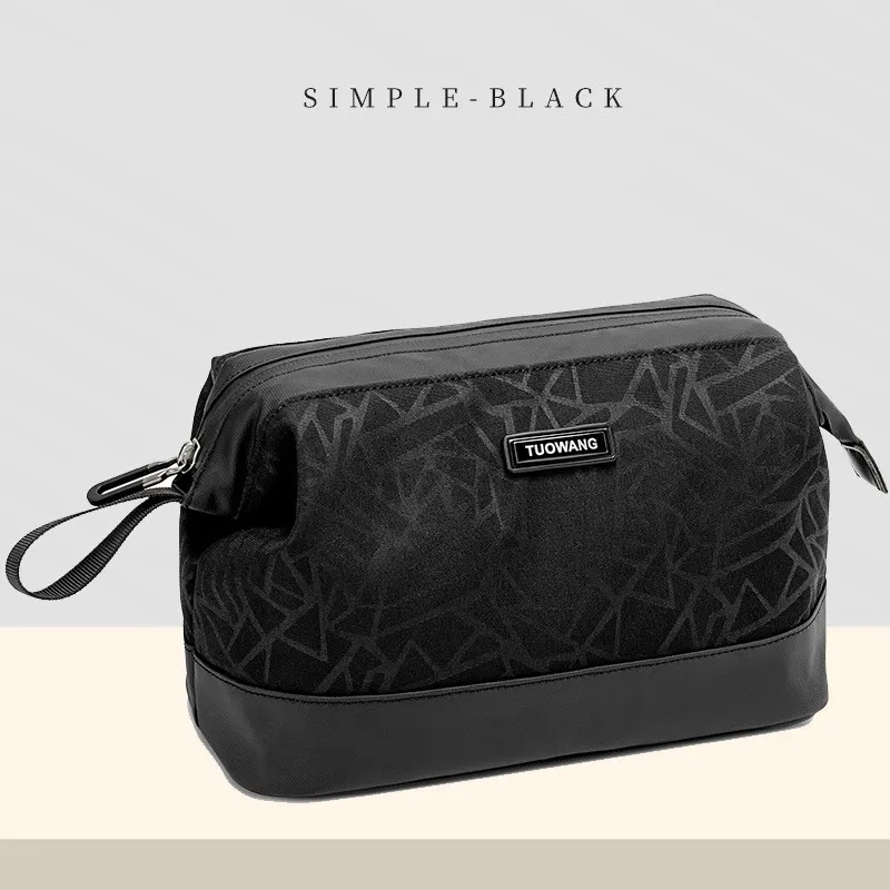 Men's Business Travel Waterproof Portable Washing And Care Storage Bag - Black
