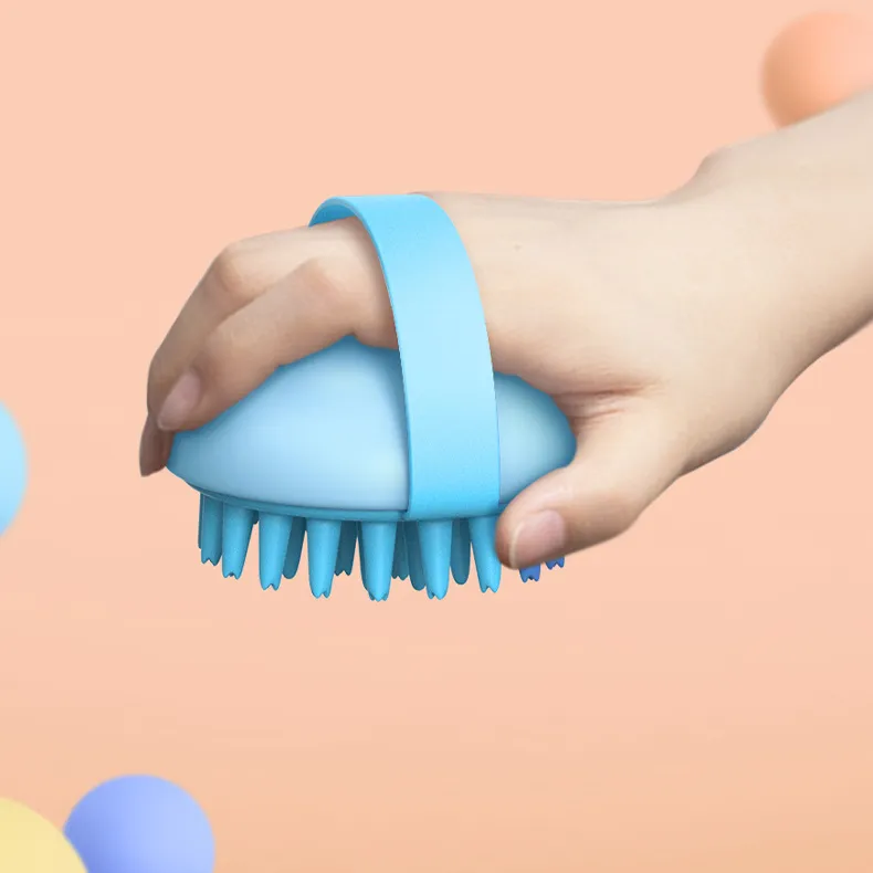 Pet Silicone Bath Massage Scrub Brush
