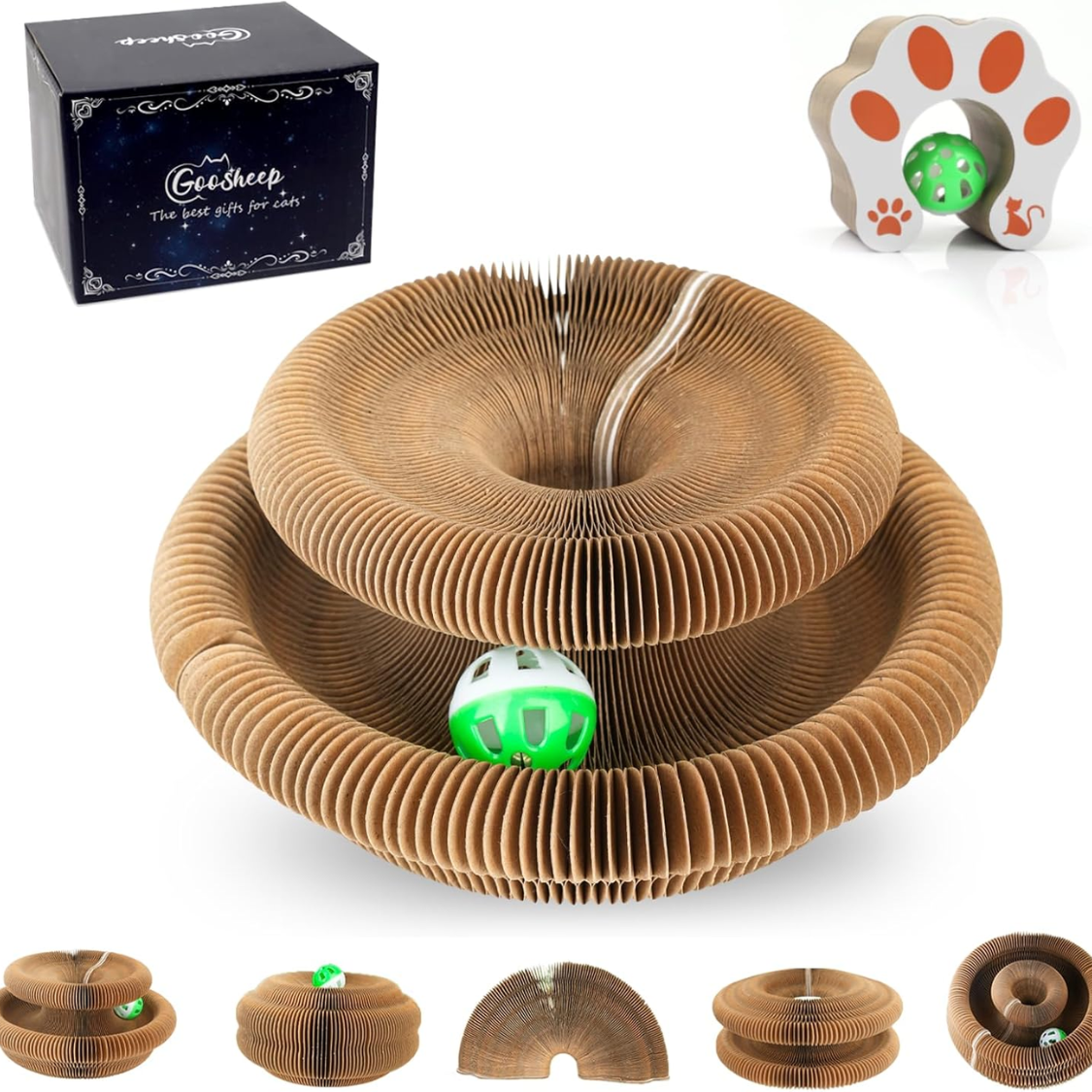 1 Pack Kitty Kurlz Cat Scratcher Toy Interactive For Indoor Cats 4