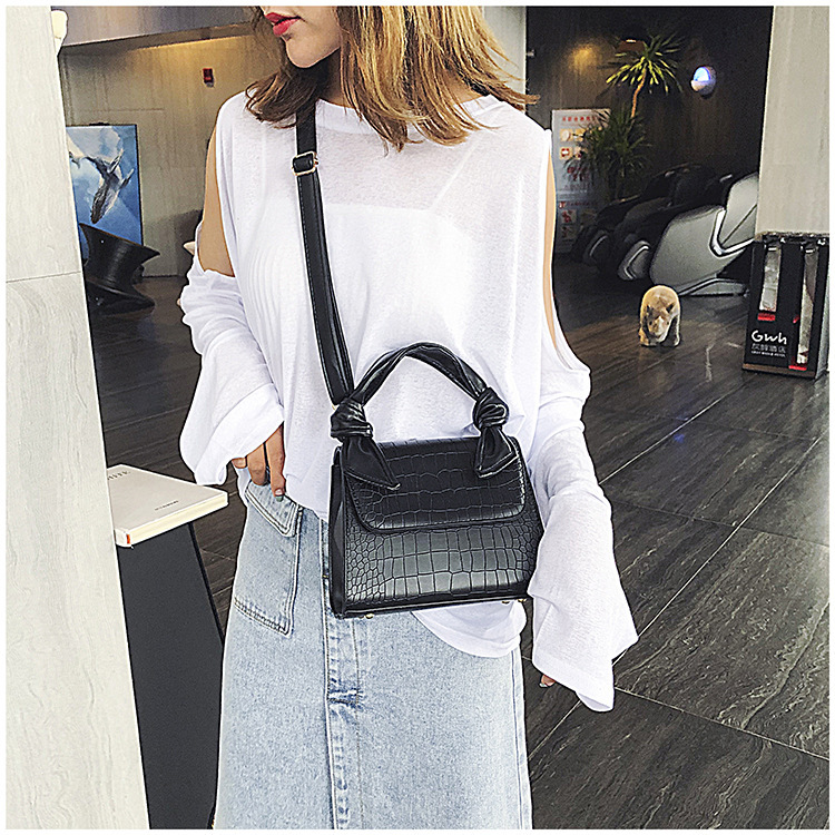 Title 3, Trendy Koreanischer Retro Stone Grain Messenger...