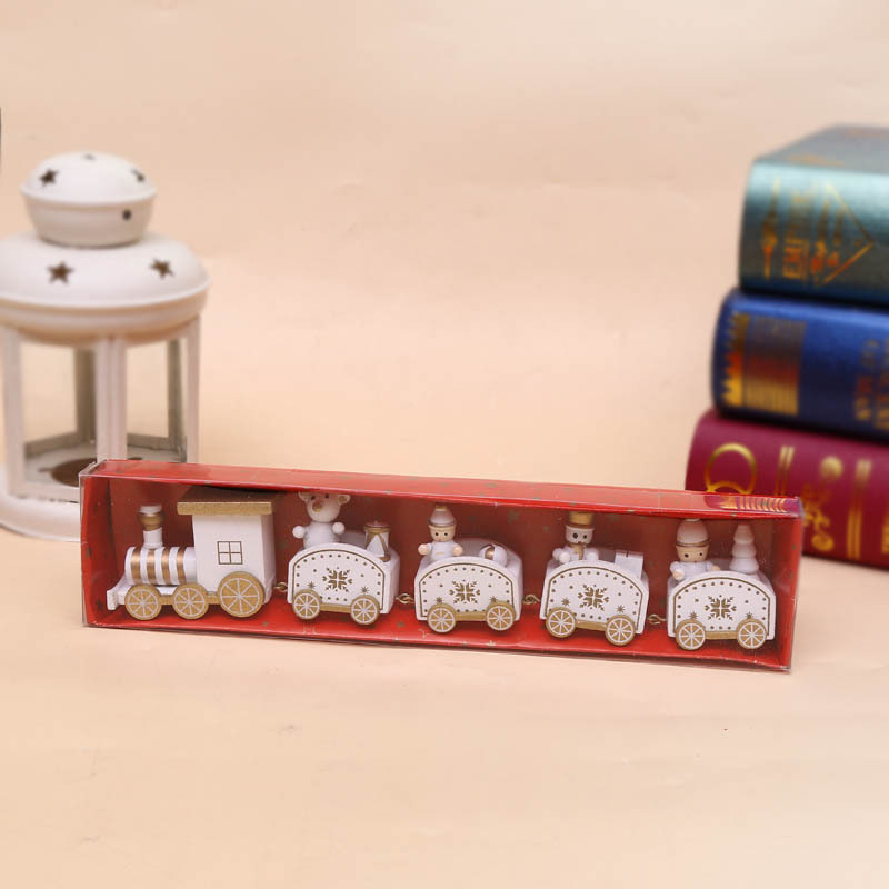Christmas ornament christmas wooden train (green)
