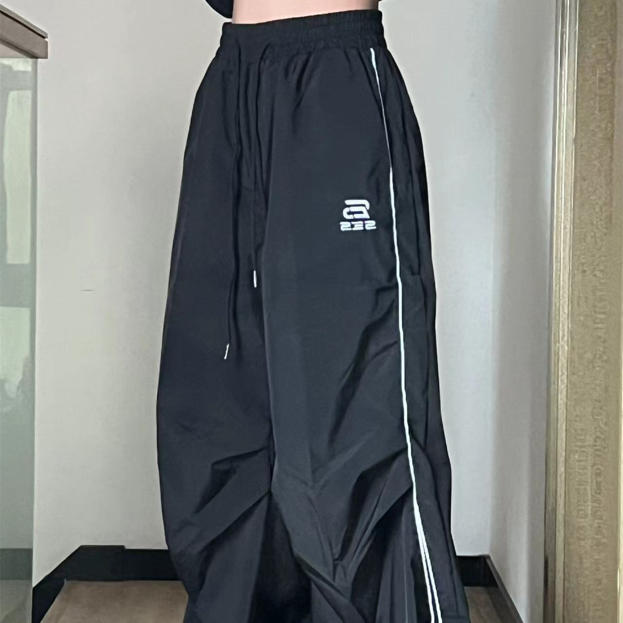 Retro Drape Wide-leg Mopping Men's And Women's Sports Pants