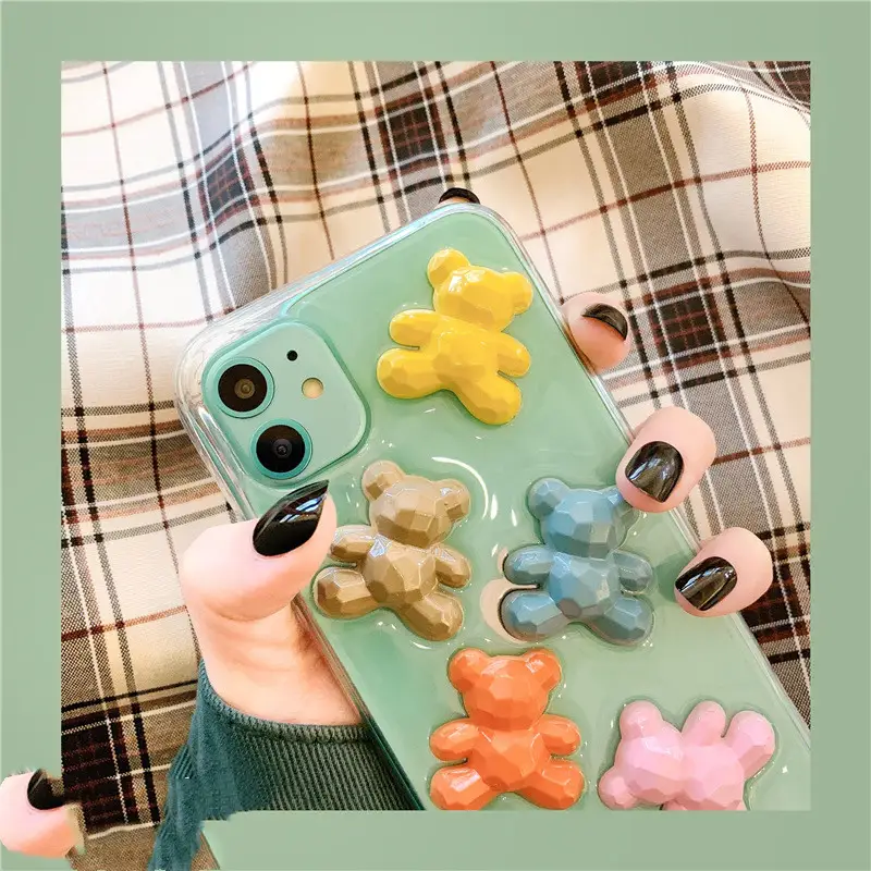 Bear Mobile Phone Transparent Case