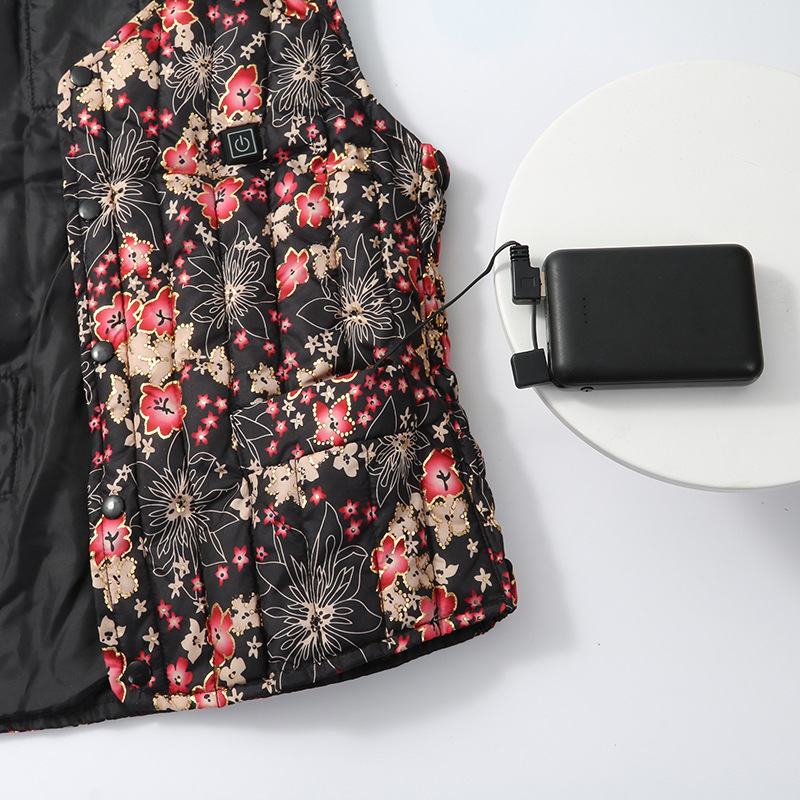 Title 5, Smart Floral Charging Heating Suit Usb Charging