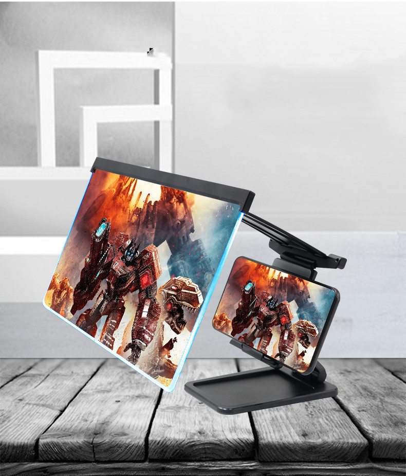 Compatible with Apple, 12 Inch Mobile Phone Screen Amplifier For IPad Movie Folding Shading 3D Screen Mobile Phone Amplifier Magnifier Cellphone Holder - Image 7