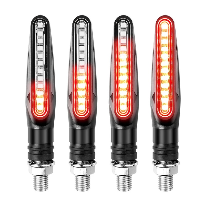 Wholesale Of LED Strip Sequential Turn Signals For Modified Motorcycle Accessories 12V Running Light Mode