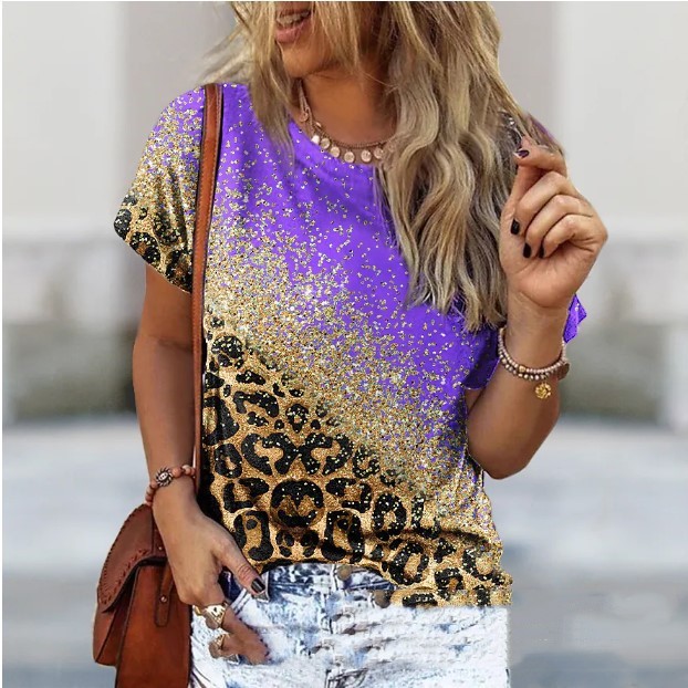 Abstract Printed Women's T-shirt Printing