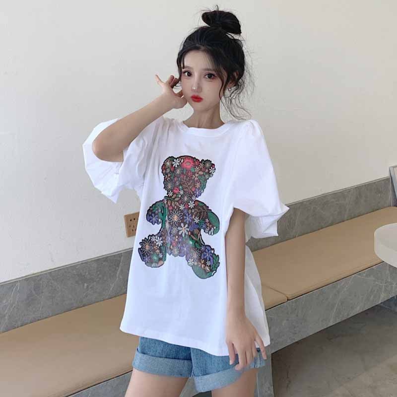 Puff Sleeve Top Short Sleeve - Image 7