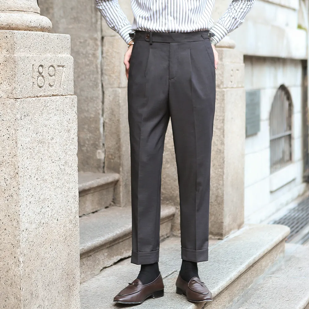 Retro Straight-leg Pants for Men