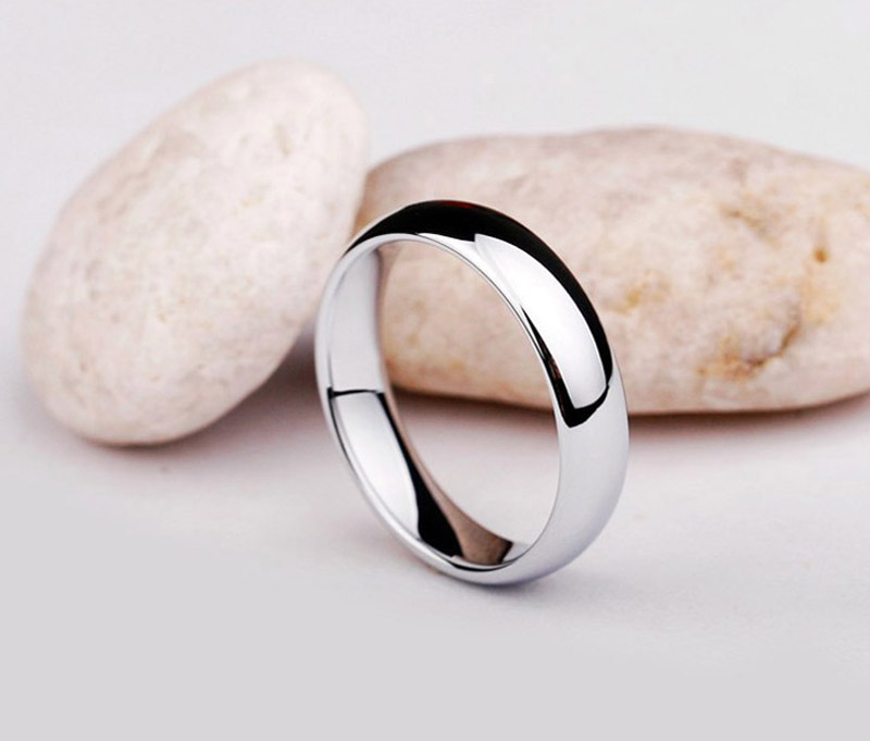 Title 1, 3mm Silver Ring Engraving Couple Glossi