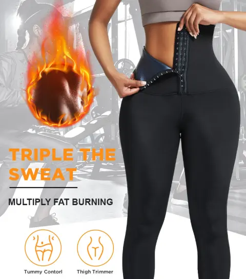 Sauna Long Pants Fitness Exercise Hot Thermo Sweat Leggings