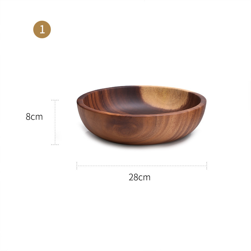 Large And Small Log Rice Bowl Tableware Hotel Restaurant Kitchen - Image 2