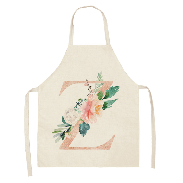 Title 10, Letter series cotton and linen apron