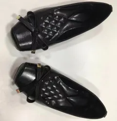 Summer Square Toe Flat Bottom Round Buckle Comfortable European And American Leisure Ballet Women's Shoes - Black - View 1