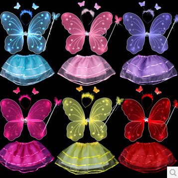 Four-piece Butterfly Wings Set, Angel Wings Children's Day Performance Props
