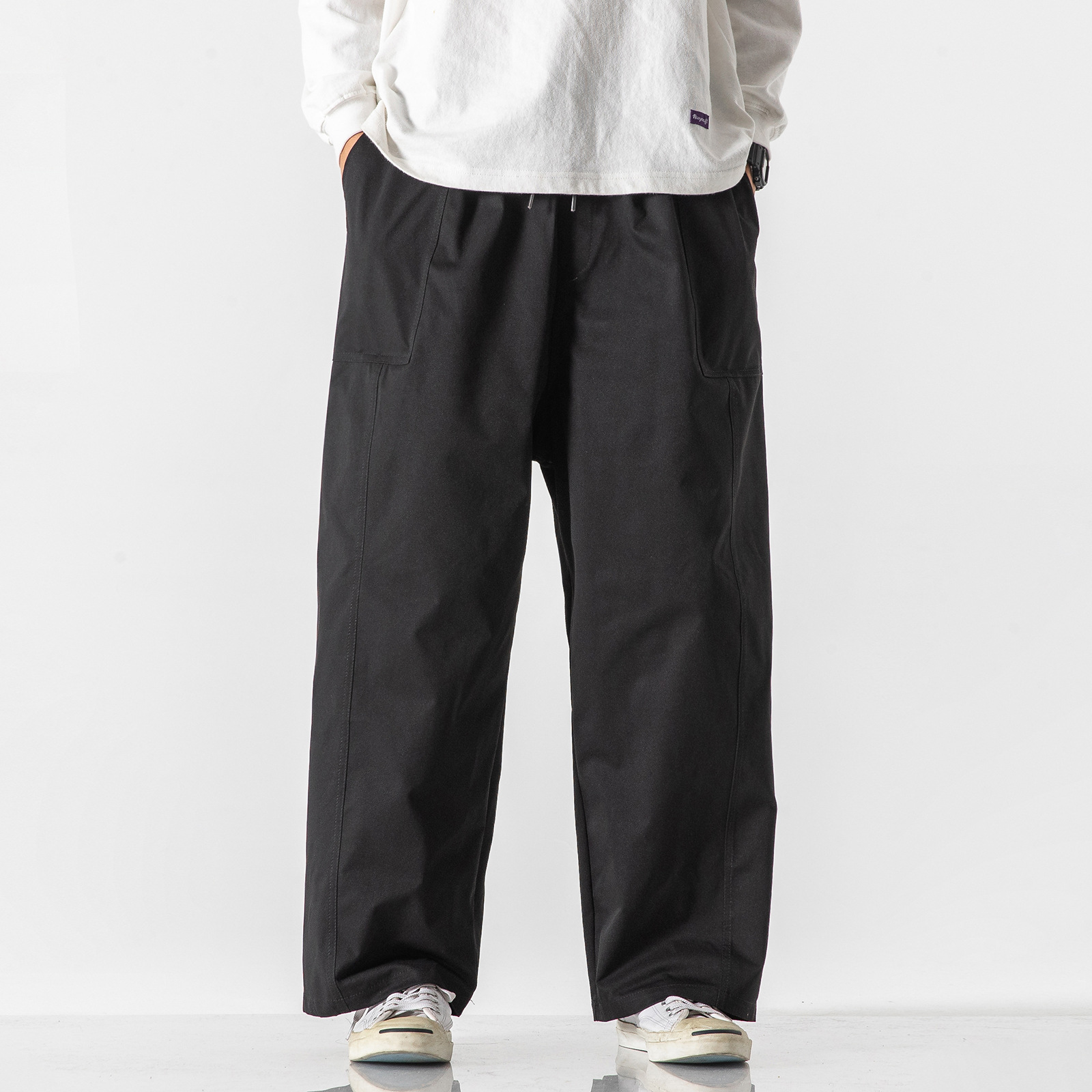 Harem Pants Overalls Straight Trendy Wide Legs