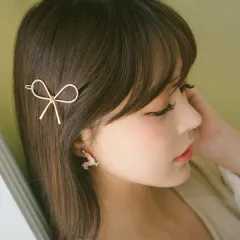 Hollow Geometric Butterfly Combined With Blond Hair Ornaments - Gold - View 1