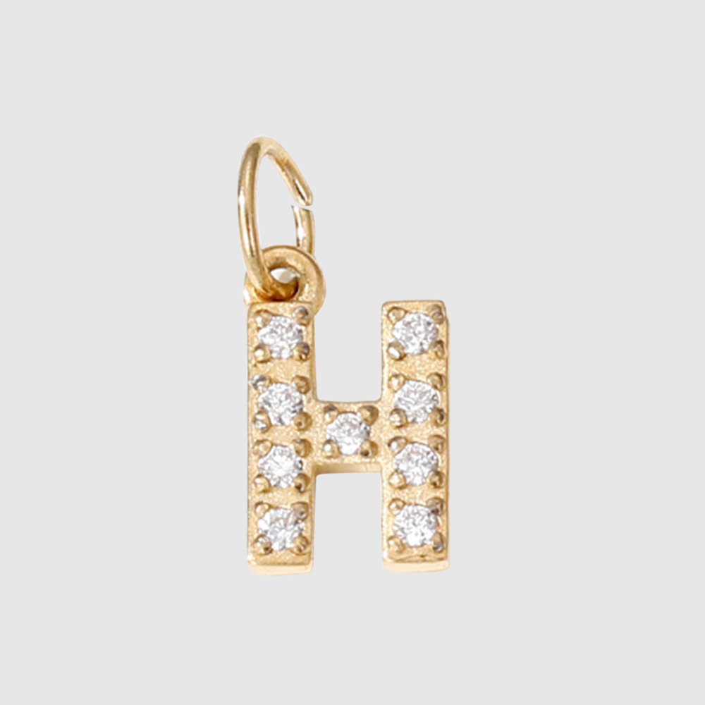 1 Piece 304 Stainless Steel Zircon Ion Plating 14K Gold Real Plated Letter Number Polished Stretch Adjustable Pendant DIY Jewelry Accessories 30