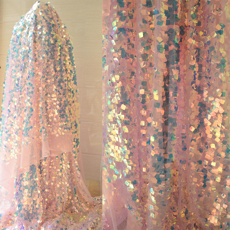 New Diamond Symphony Green Square Sheet Fabric