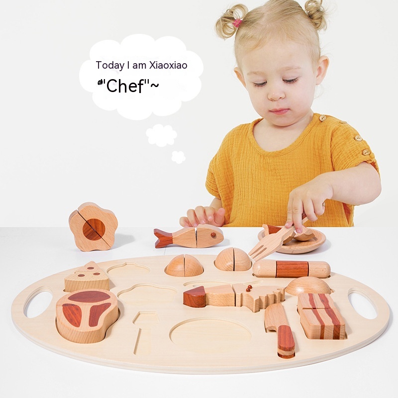 Title 1, Log Food Breakfast Set Play House Simulation Ki...