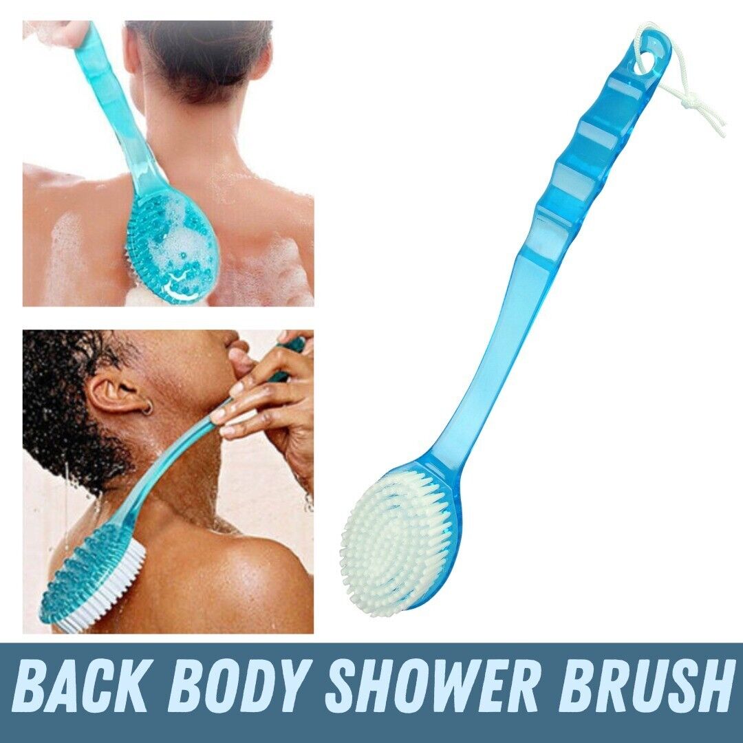 Long Handle Exfoliating Body Shower Brush. we ship only inside the US, USPS First Class Package 2 Day Handling , 2-5 Day Shipping. Long Handle Bath Body Brush Soft Back Shower Exfoliating Dead-Skin Scrubber Massager Brush by KT Deals Soft Bristles and Mas