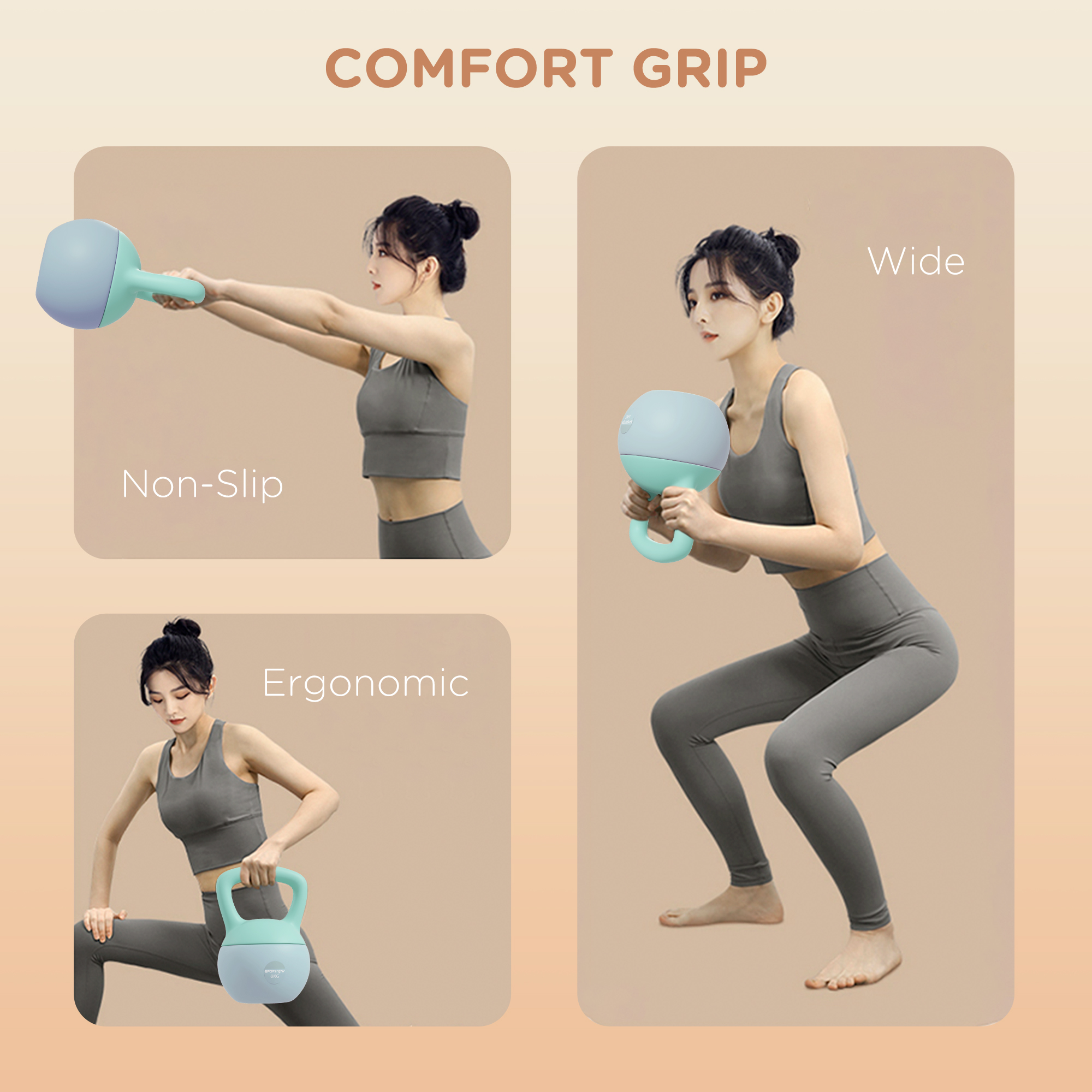 6kg Soft Kettlebell With Anti Slip Handle, Suitable For Home Gym — image 10