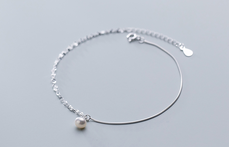 Title 1, S925 Silver Bracelet Female Temperament Pearl D...