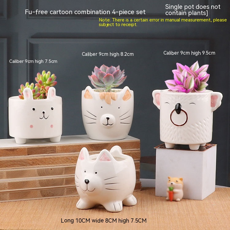 Adorable Rabbit Cartoon Pots 4