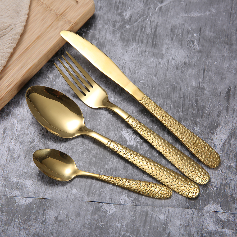 Title 1, Stainless Steel Cutlery Four-piece Set Titanium...