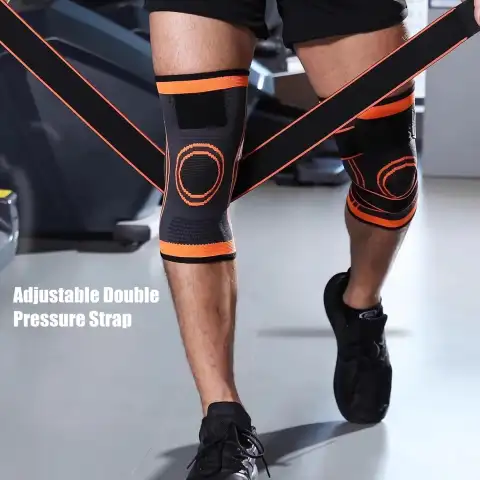 unisex knee support wrap for meniscus protection compression straps adju