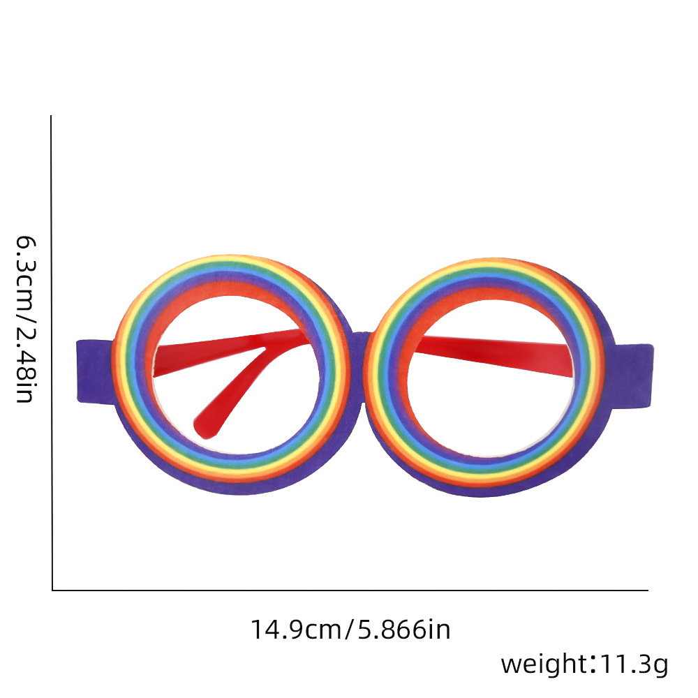 Title 10, Fashion Photo Props Rainbow Glasses