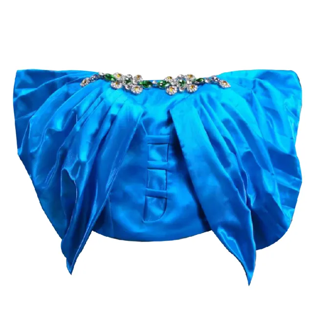 Dance Suit Blue Sexy Wrap Chest Performance Wrap Chest - Shop at LoveMi
