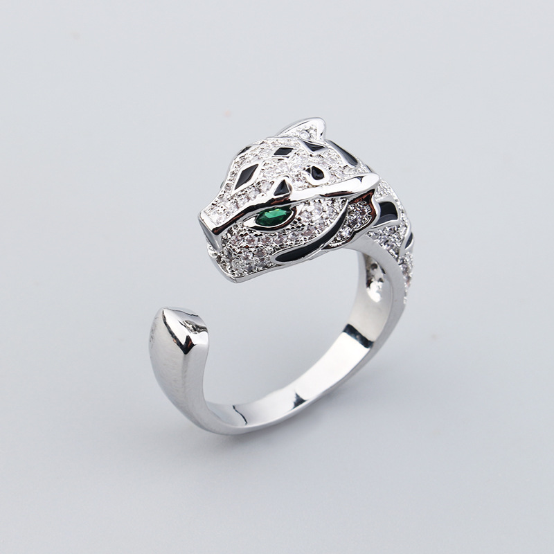 Title 7, Temperament Leopard Head Couple Ring Asia. Jedi...