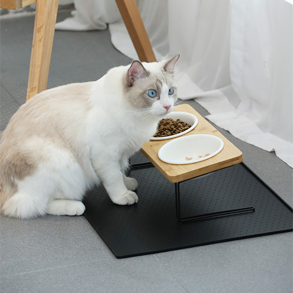 وعاء ماء سيراميكي طويل للقطط