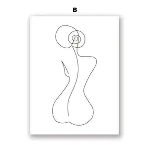 Chic Feminine Canvas Simple Wall Art Home Decor – image 8