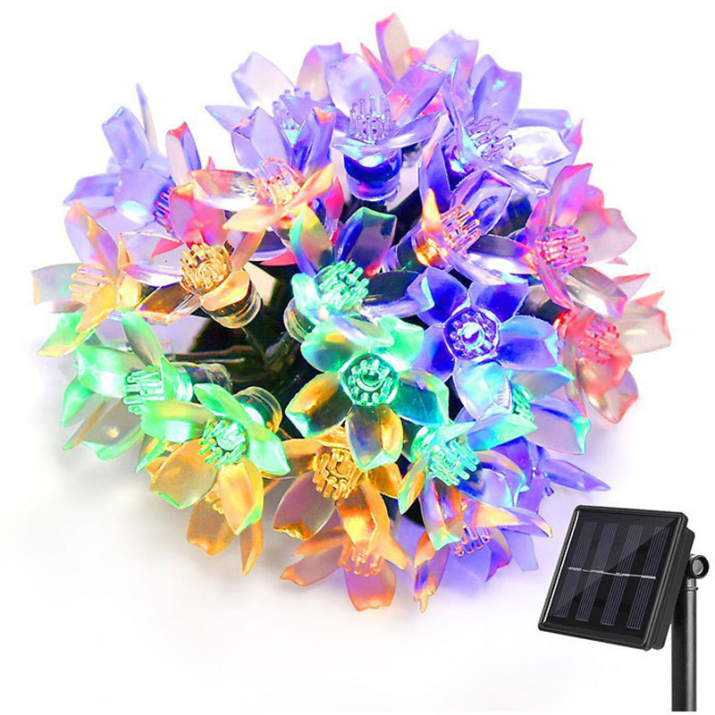 Solar Sakura Small Lantern String Light Outdoor Waterproof Courtyard Arrangement — foto 3