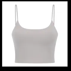 Women's Breathable And Quick-drying Camisole With Chest Pad - Mink Ash - View 1