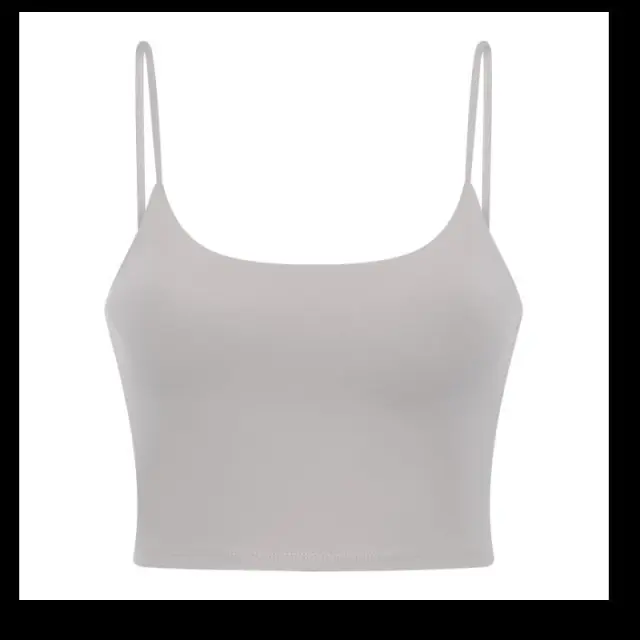 Women's Breathable And Quick drying Camisole With Chest Pad Mink Ash - Shop at LoveMi