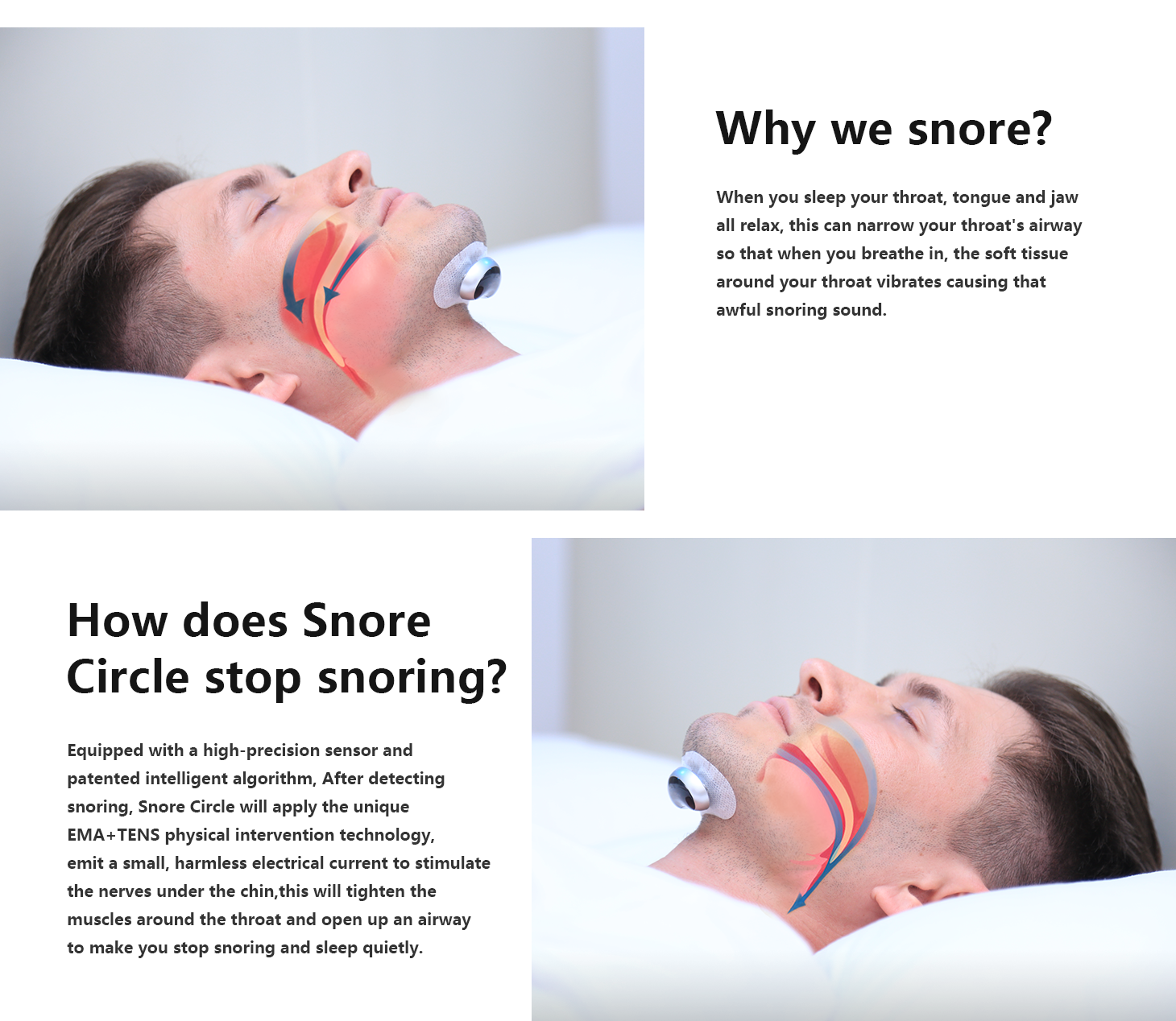 Smart Anti-Snoring Device Muscle Stimulator Plus - Sleep Apnea Device