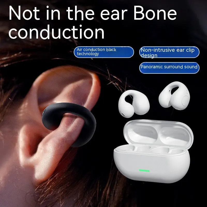 Wireless Ear Clip Bluetooth Headset TWS Comfortable