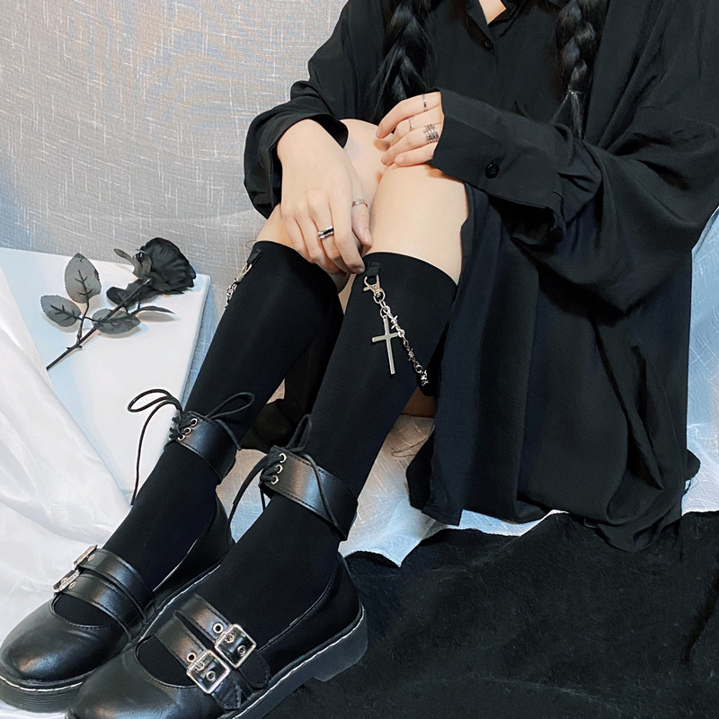 Women's Cross Pendant Chain Hose