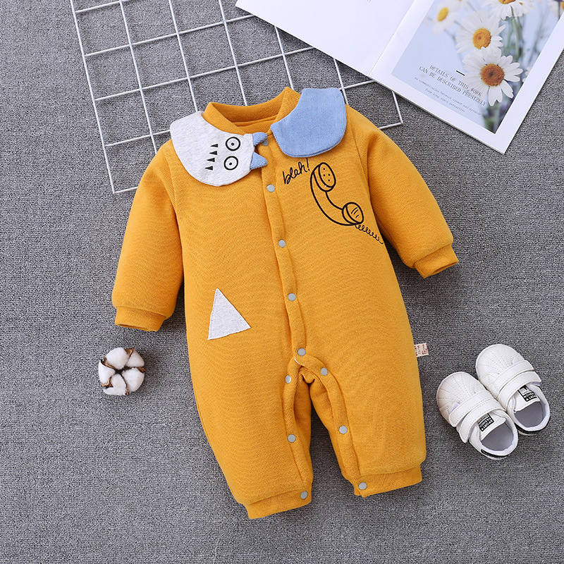 Climbing Suit One-piece Cotton Romper Baby Warm Go Out