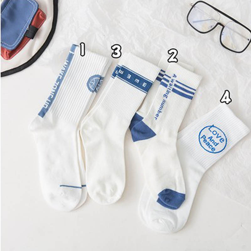 Title 12, Cute Japanese Cartoon Blue Striped Stockings fo...