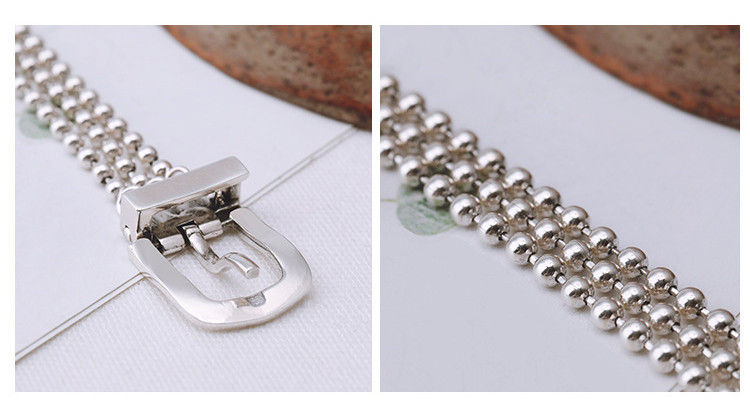 Belt Buckle Bracelet Female Retro Vintage Personality