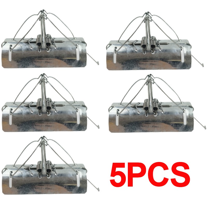 5x Set Tunnel Mole Trap Heavy Duty Metal Quick And Effective Dual Entry New UK — image 9