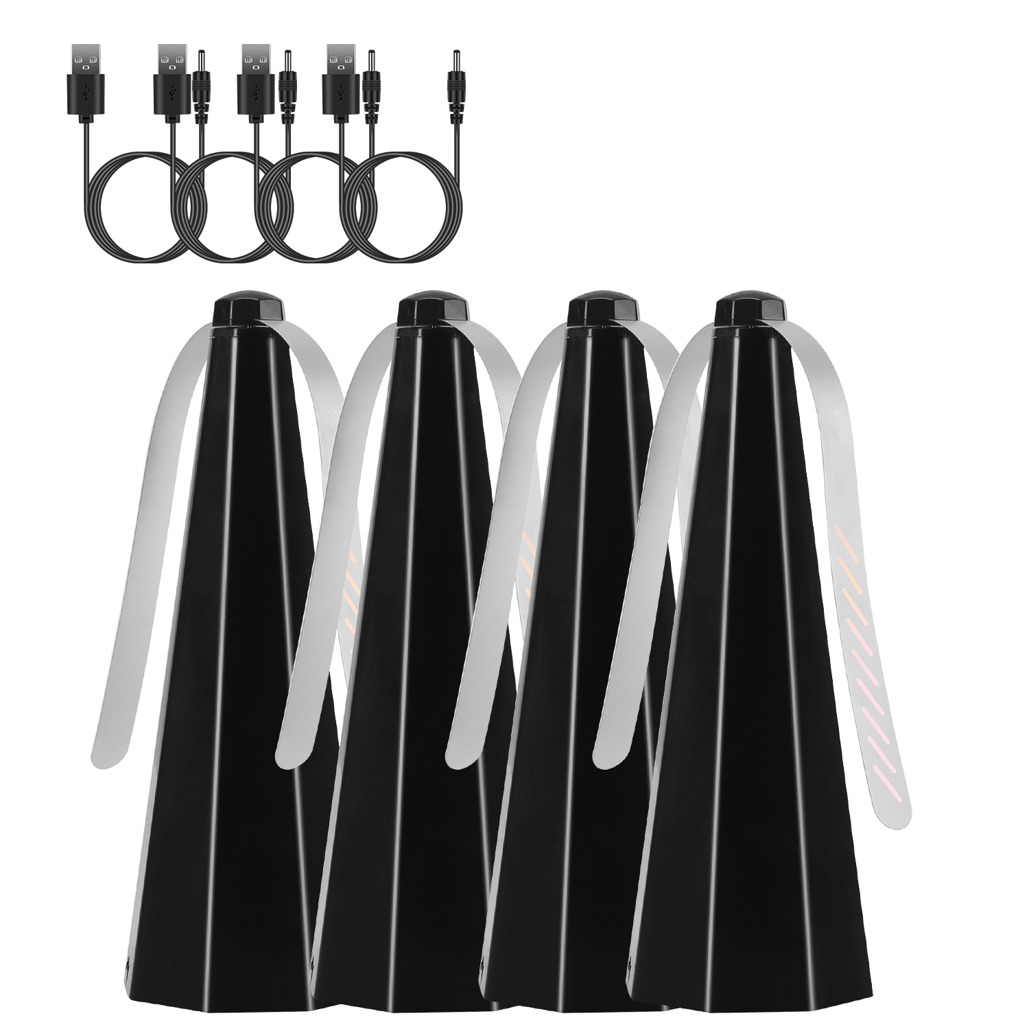 4Pack Fly Table Fans Battery USB Powered Bug Fans Food Fans Fly Table Spinners Traps With Hook For Party BBQ Picnic Camping 4Pcs - Shop at LoveMi