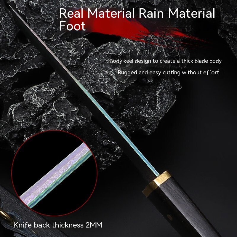 Damascus Steel Fruit Knife High Grade Cutting Tools Portable - Image 2