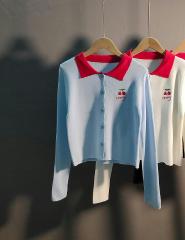 Girl Loose Lazy College Style Cardigan Coat - Image 8