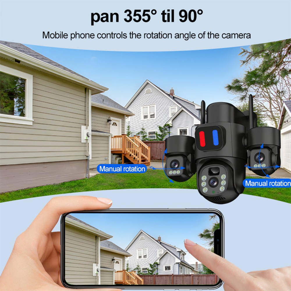 3-in-1 Wireless Solar Camera 360 Waterproof Outdoor Energy Saving WIFI — image 10